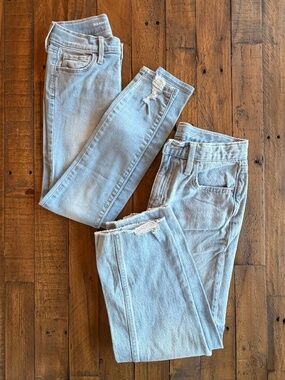 Old Navy Girls Jeans Lot Size 10 Slouchy Straight & Skinny